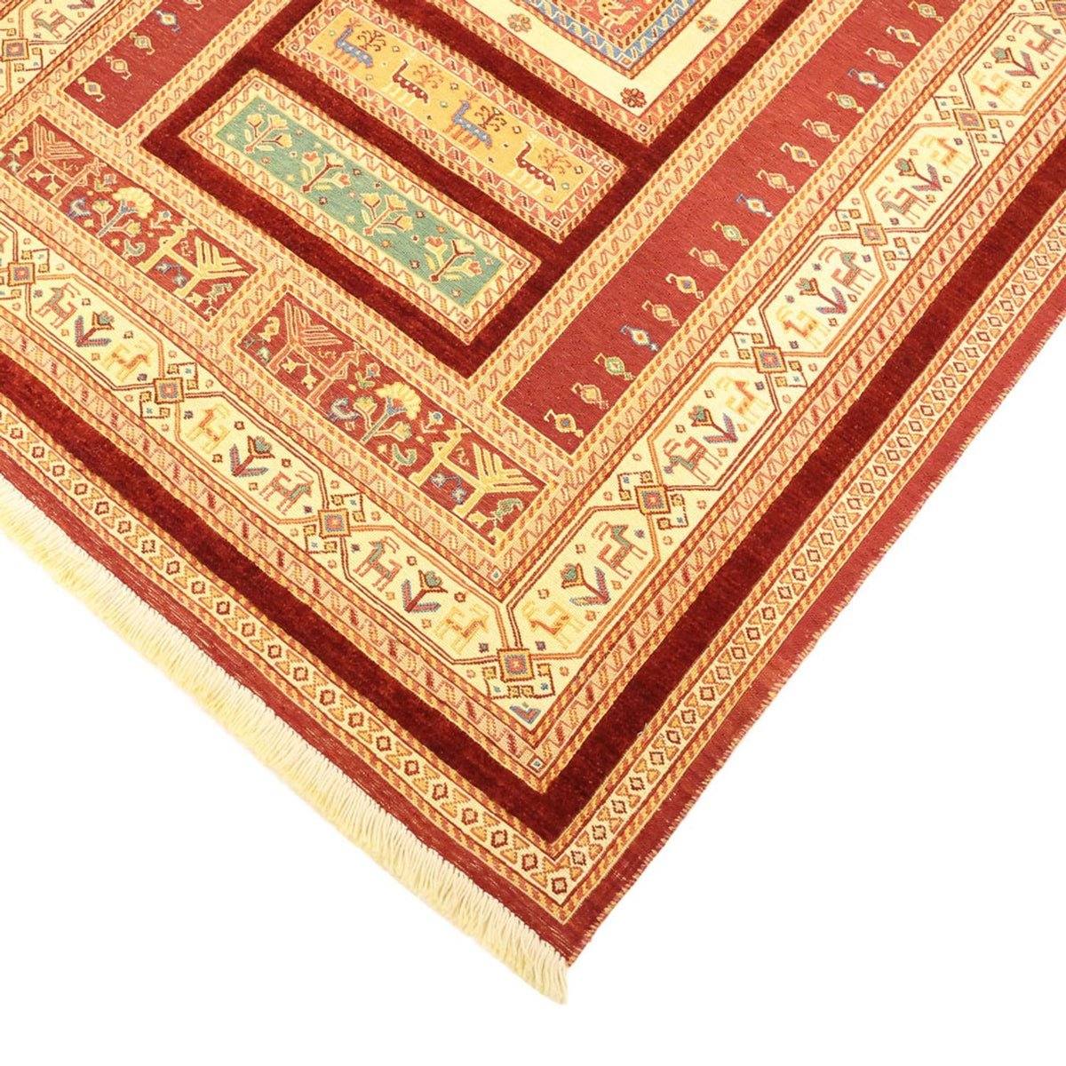 Kelim Carpet - orientalisk matta - 155 x 111 cm - flerfärgad