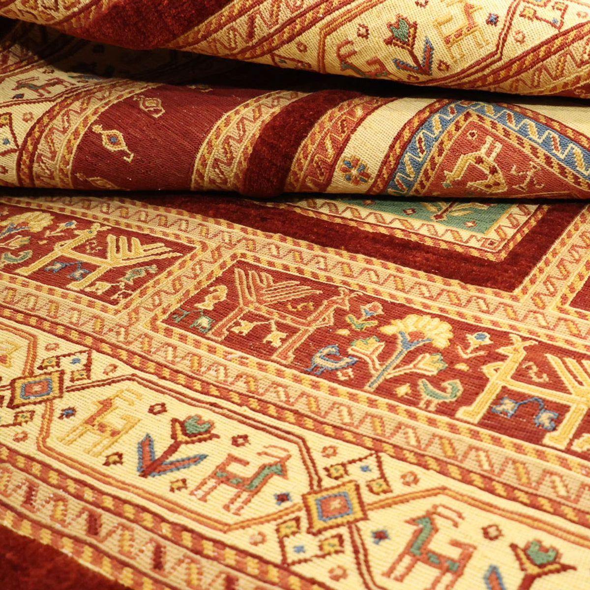 Kelim Carpet - orientalisk matta - 155 x 111 cm - flerfärgad