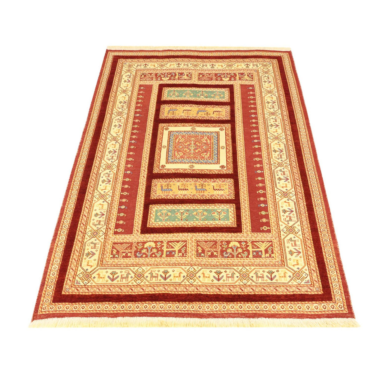 Kelim Carpet - orientalisk matta - 155 x 111 cm - flerfärgad