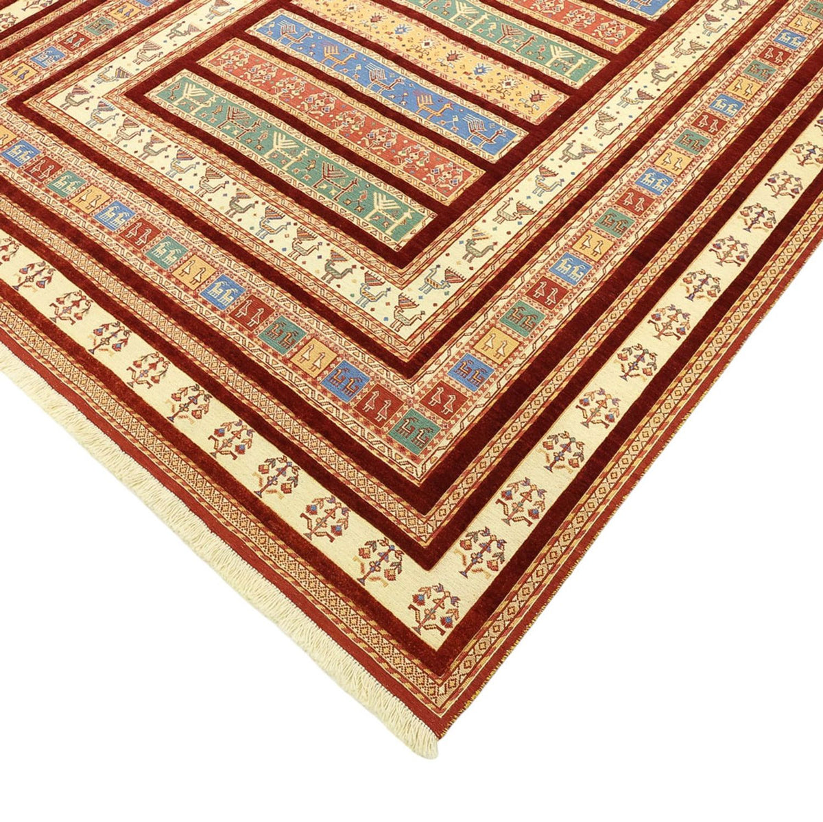 Kelim Carpet - orientalisk matta - 225 x 175 cm - flerfärgad