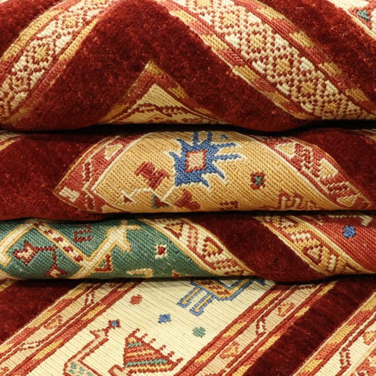 Kelim Carpet - orientalisk matta - 225 x 175 cm - flerfärgad