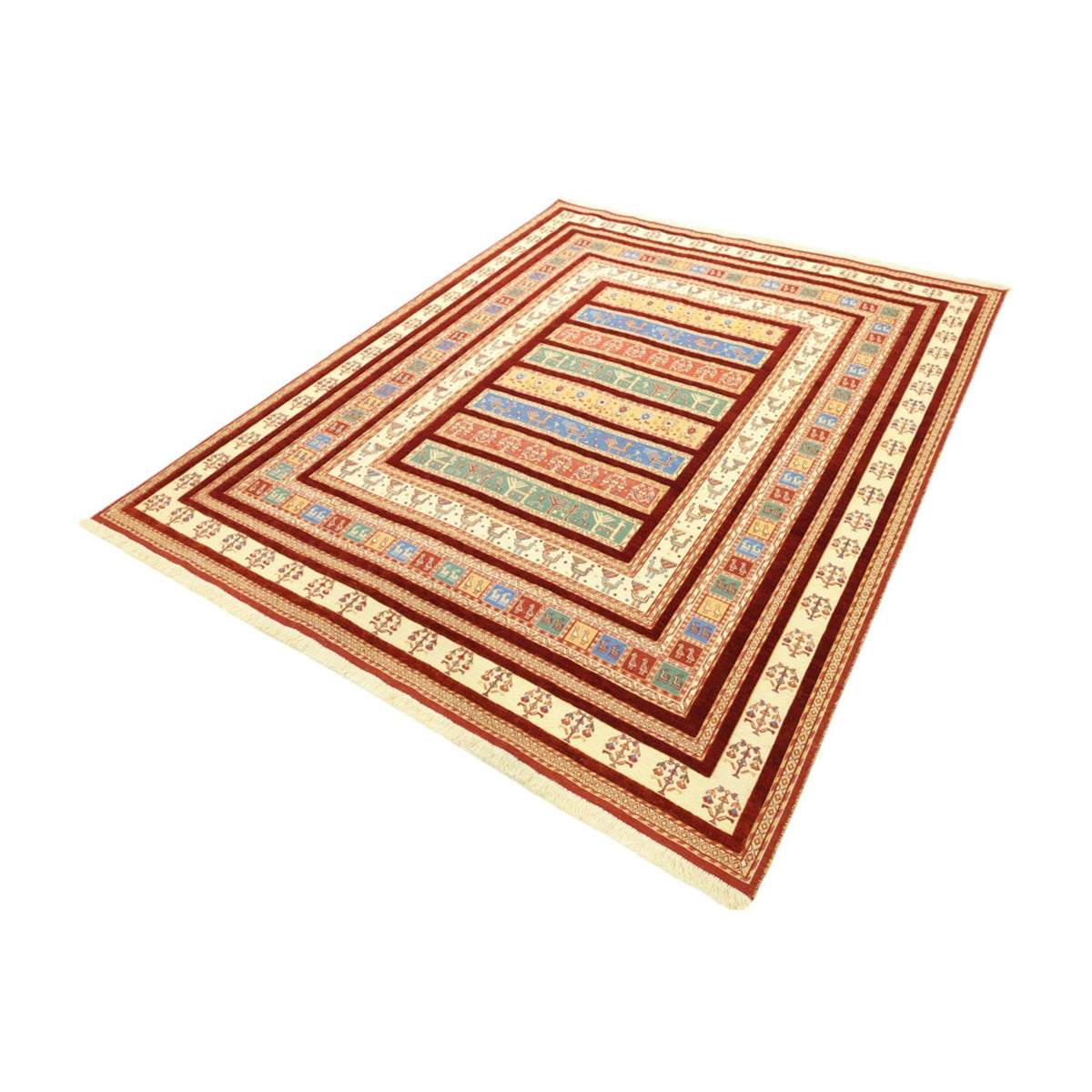 Kelim Carpet - orientalisk matta - 225 x 175 cm - flerfärgad