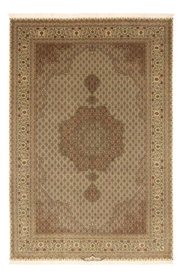 Persisk matta - Tabriz - Royal - Kungliga - 303 x 203 cm - mörk beige