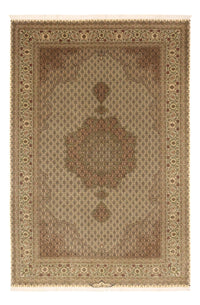 Persisk matta - Tabriz - Royal - Kungliga - 303 x 203 cm - mörk beige