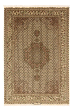 Persisk matta - Tabriz - Royal - Kungliga - 303 x 203 cm - mörk beige