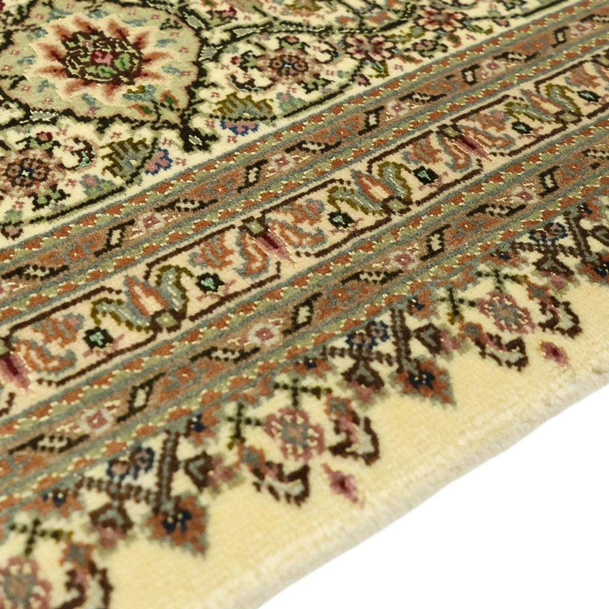 Persisk matta - Tabriz - Royal - Kungliga - 303 x 203 cm - mörk beige