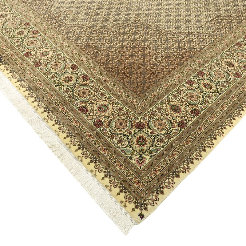 Persisk matta - Tabriz - Royal - Kungliga - 303 x 203 cm - mörk beige