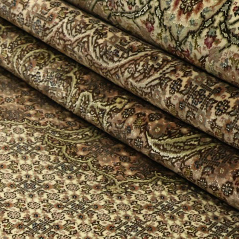 Persisk matta - Tabriz - Royal - Kungliga - 303 x 203 cm - mörk beige