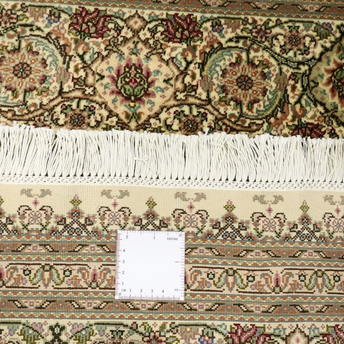 Persisk matta - Tabriz - Royal - Kungliga - 303 x 203 cm - mörk beige
