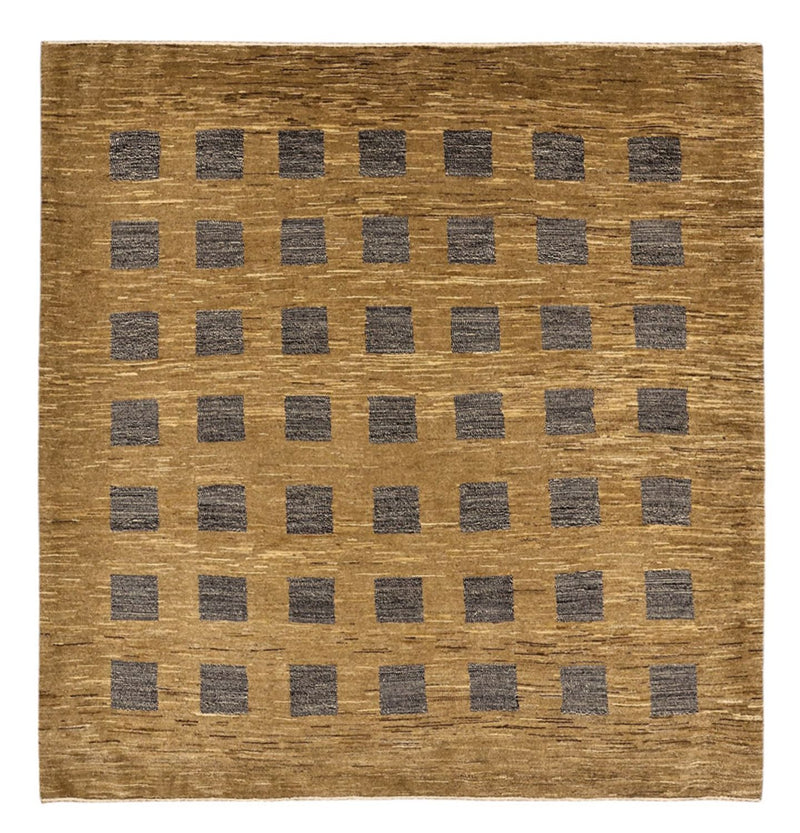 Gabbeh-matta - Loribaft Persian kvadrat  - 200 x 194 cm - mörk beige