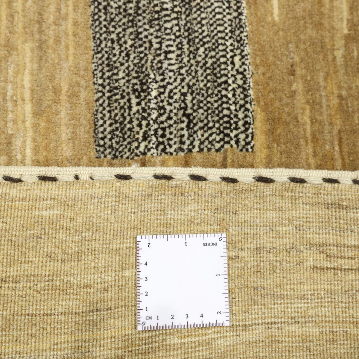 Gabbeh-matta - Loribaft Persian kvadrat  - 200 x 194 cm - mörk beige