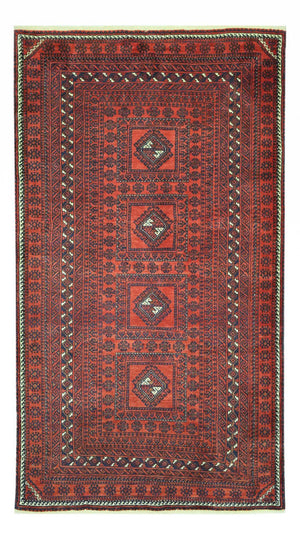 Baluch-matta - 188 x 109 cm - mörkröd