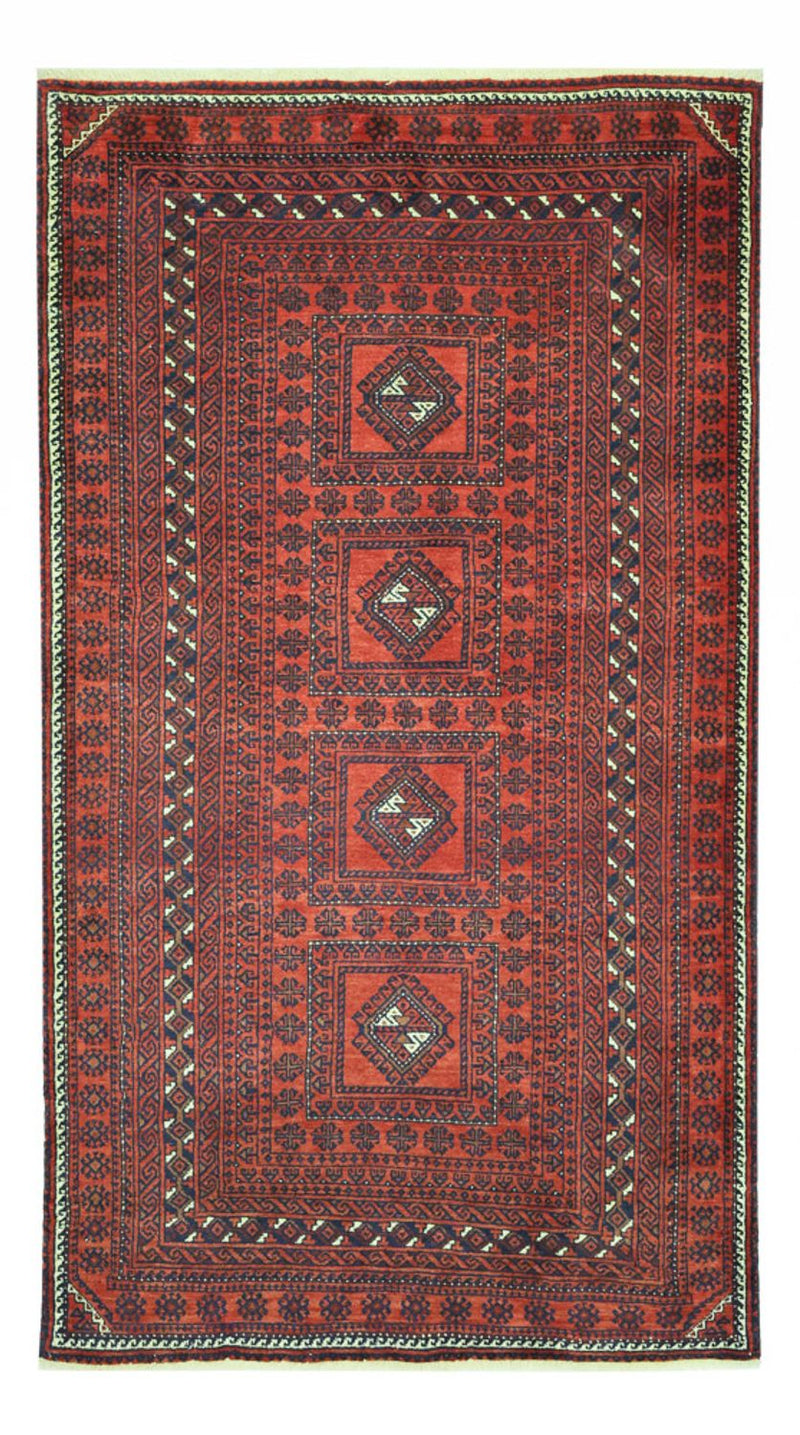 Baluch-matta - 188 x 109 cm - mörkröd
