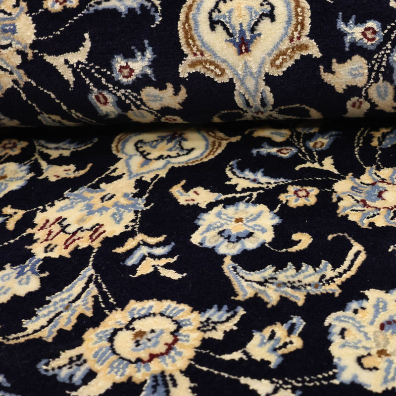 Persisk matta - Nain - Royal - Kungliga - 136 x 86 cm - mörkblå