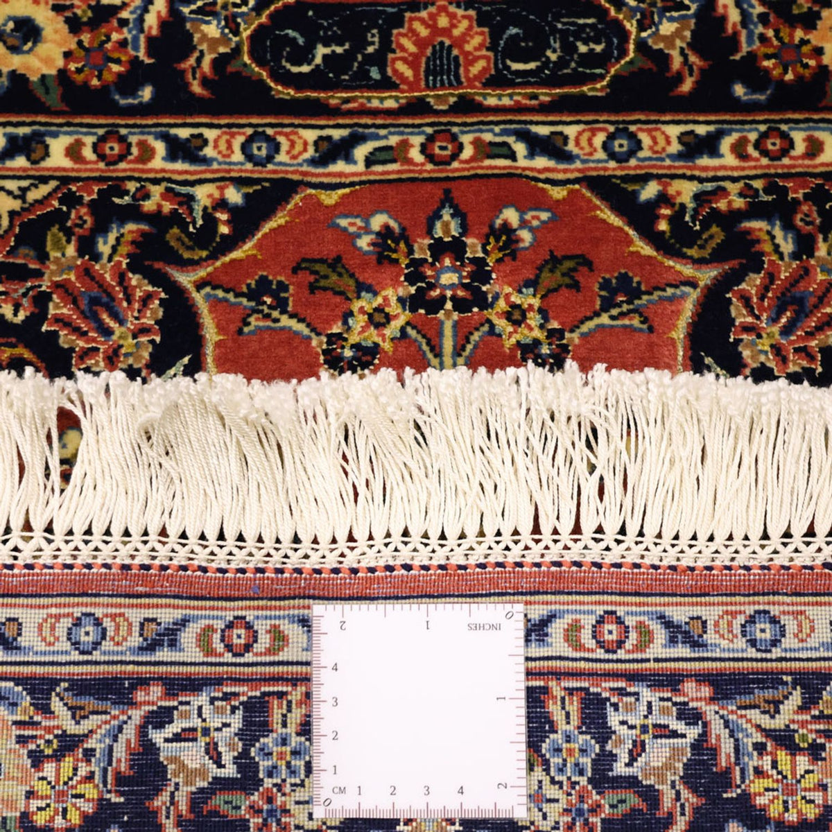 Persiska mattor - Keshan - Halsband i siden - 122 x 59 cm - röd