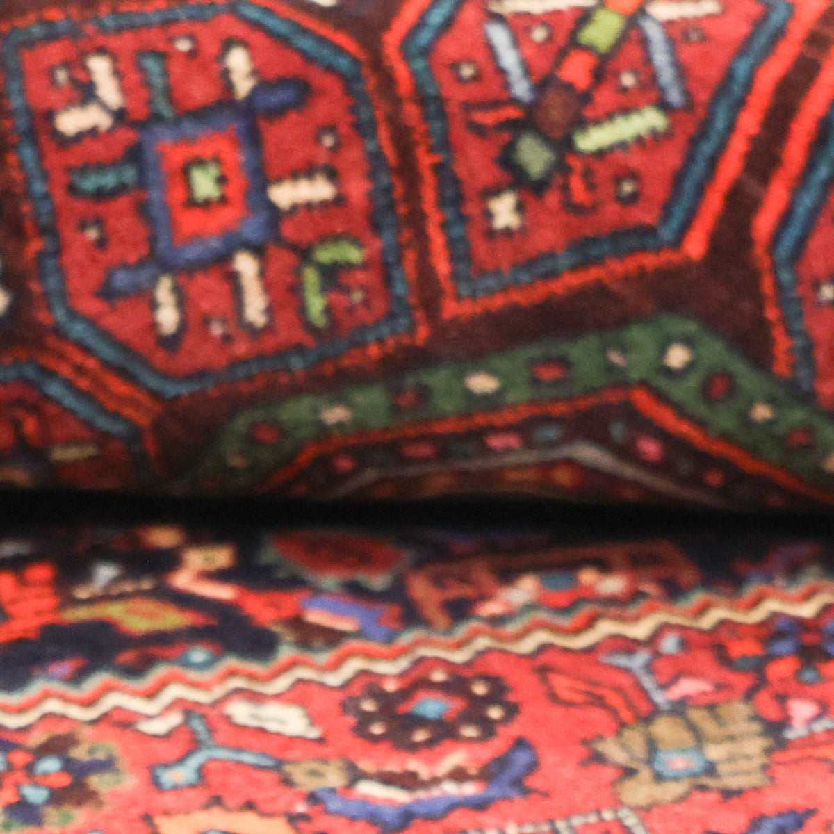 Persisk matta - Nomadic - 152 x 102 cm - mörkröd