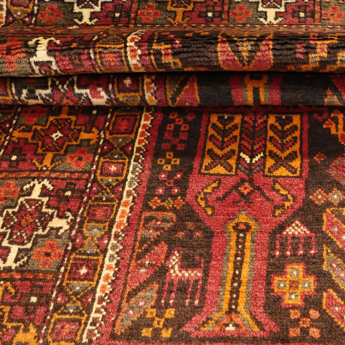 Runner Baluch-matta - 211 x 102 cm - flerfärgad