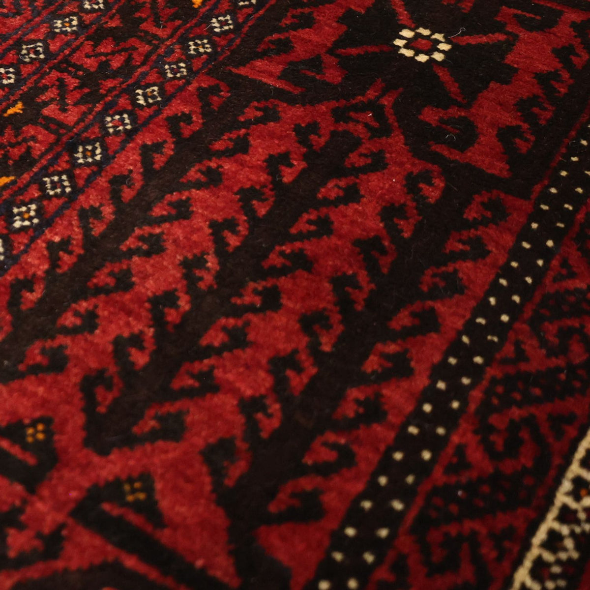 Runner Baluch-matta - 201 x 97 cm - mörkröd