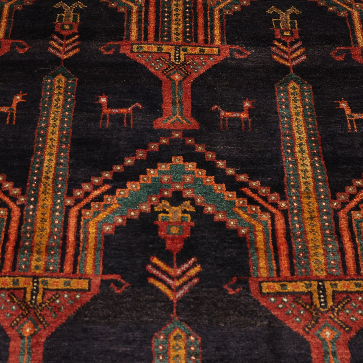 Runner Baluch-matta - 274 x 125 cm - mörkblå