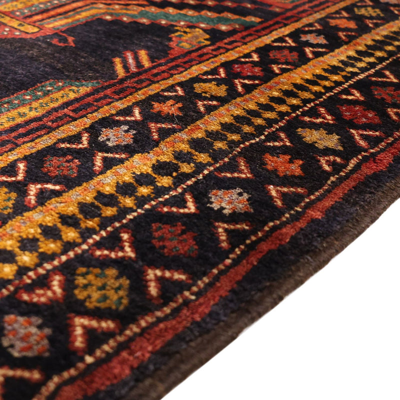 Runner Baluch-matta - 274 x 125 cm - mörkblå