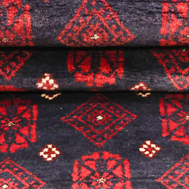 Runner Baluch-matta - 207 x 106 cm - mörkröd