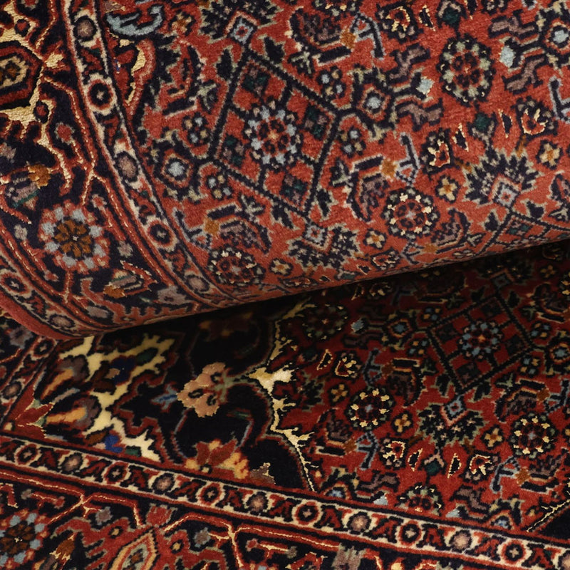 Persisk matta - Bijar - Kungliga - 150 x 70 cm - mörkröd