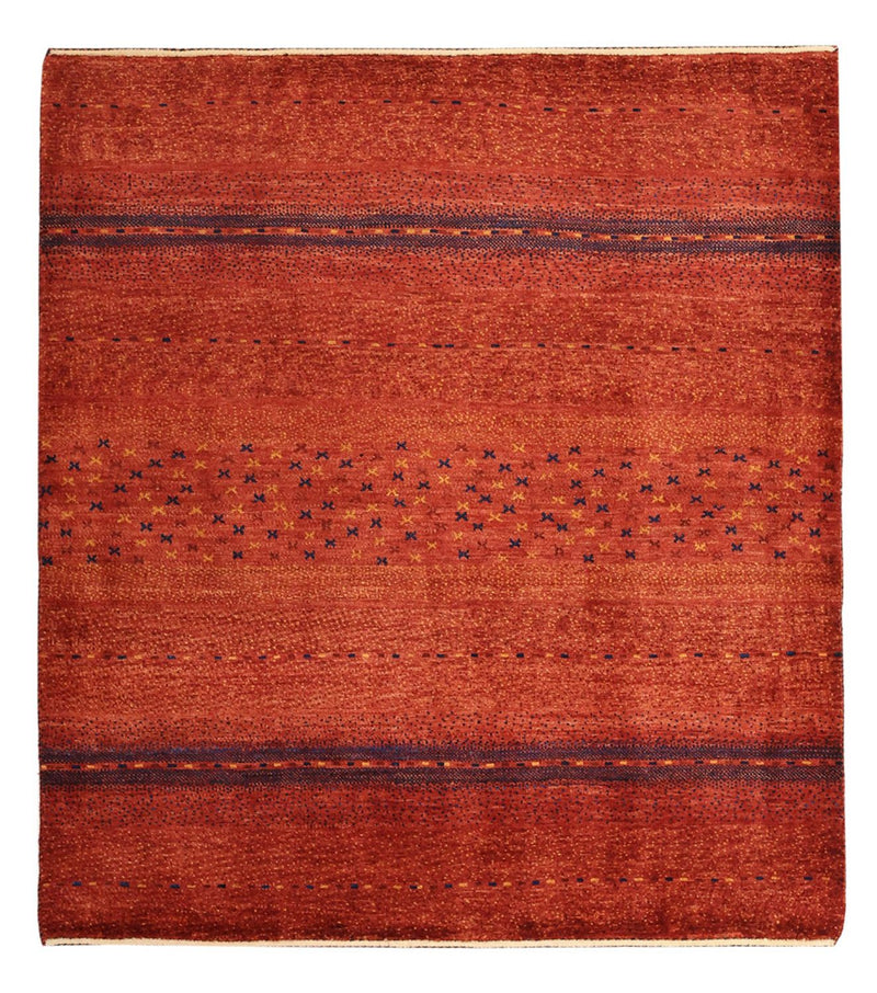 Gabbeh-matta - Kashkuli Persiska kvadrat  - 116 x 102 cm - flerfärgad
