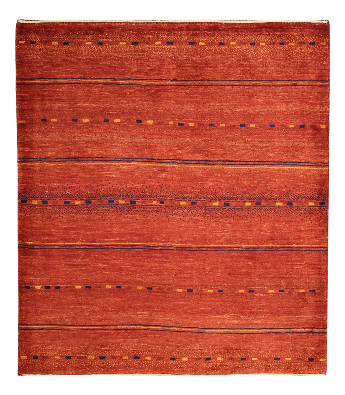 Gabbeh-matta - Kashkuli Persiska kvadrat  - 112 x 102 cm - flerfärgad