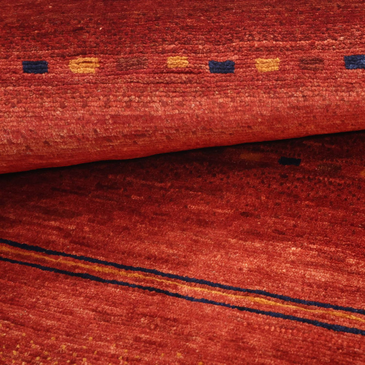 Gabbeh-matta - Kashkuli Persiska kvadrat  - 112 x 102 cm - flerfärgad