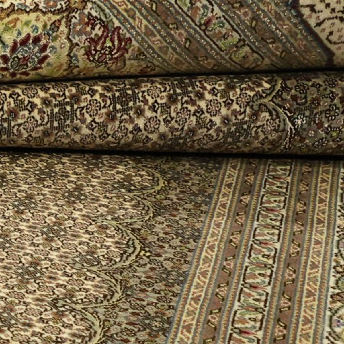 Persisk matta - Tabriz - Royal - Kungliga - 336 x 252 cm - taupe