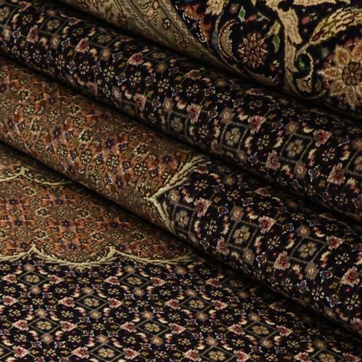 Persisk matta - Tabriz - Royal - Kungliga - 354 x 248 cm - mörkbrun