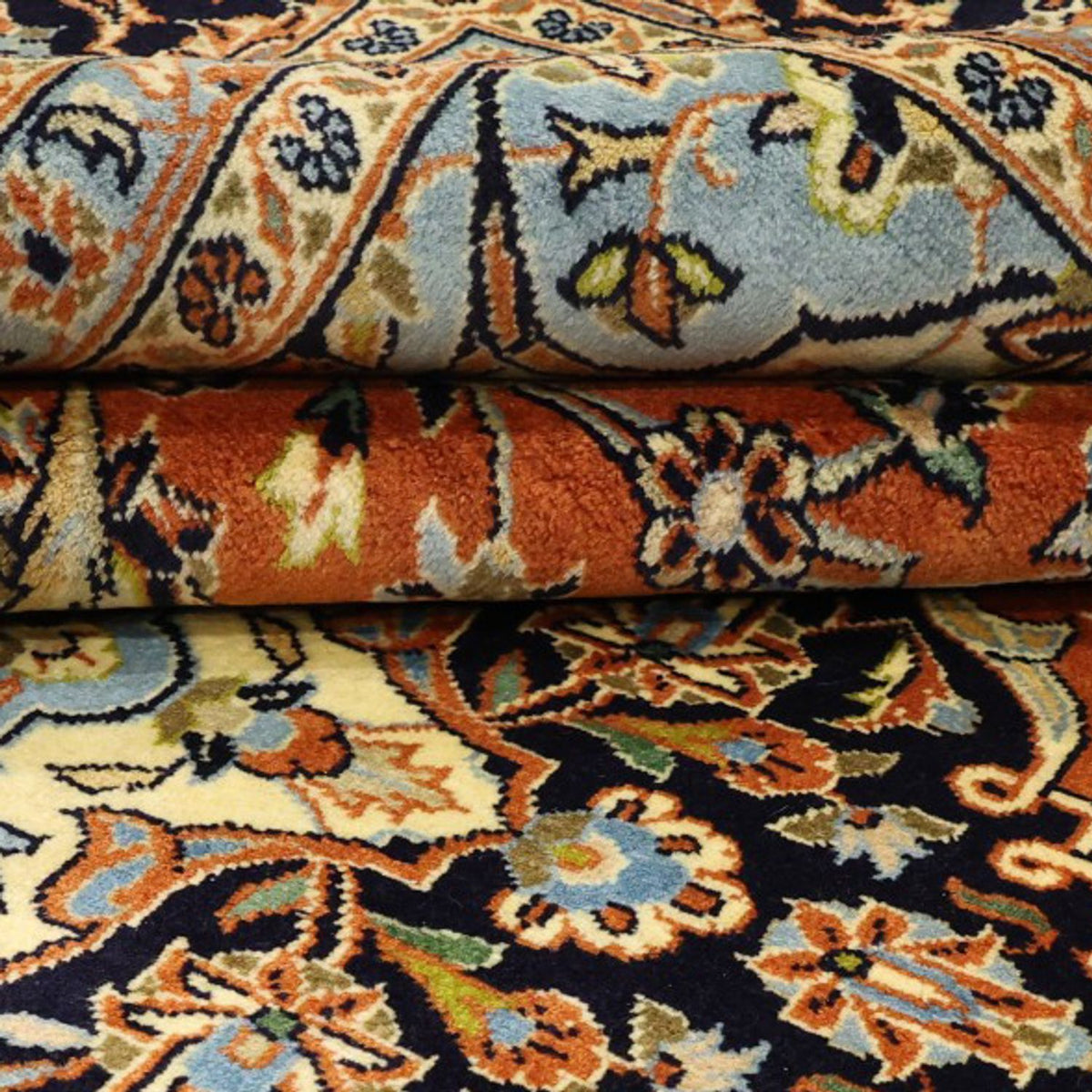 Persiska mattor - Keshan - 347 x 251 cm - ljusröd