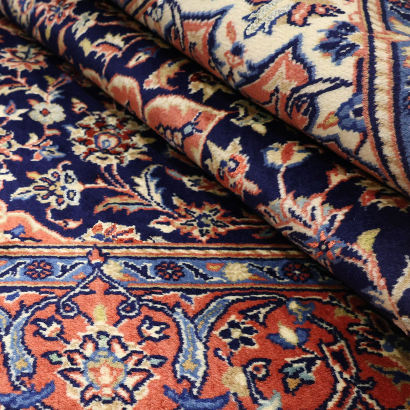 Persiska mattor - Keshan - 169 x 114 cm - mörkblå