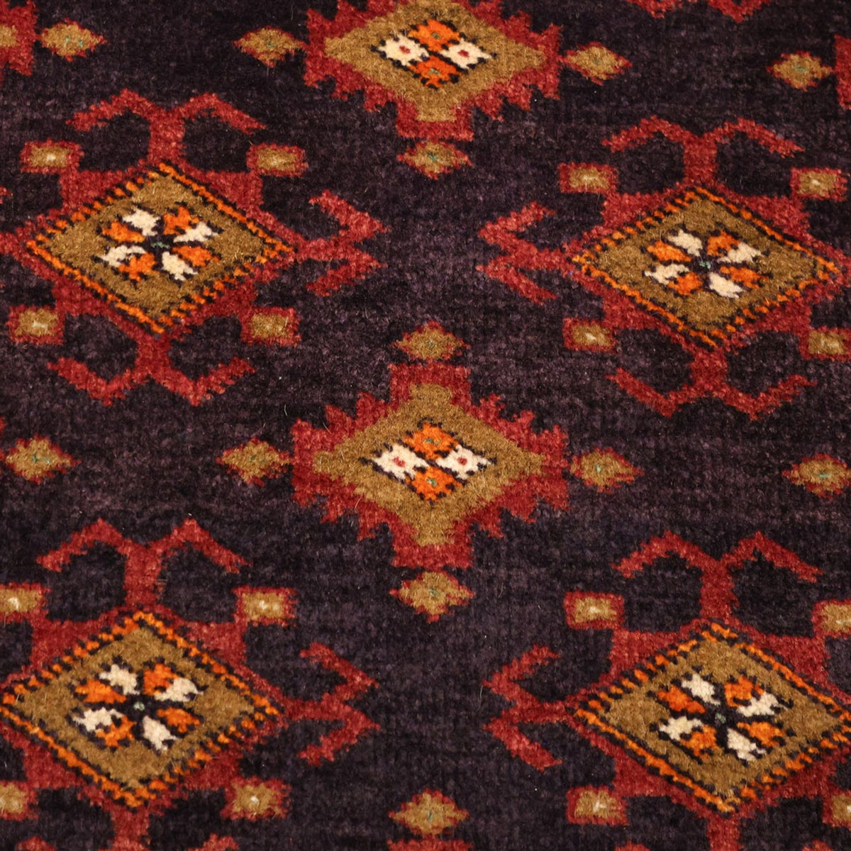 Runner Baluch-matta - 220 x 108 cm - mörkbrun