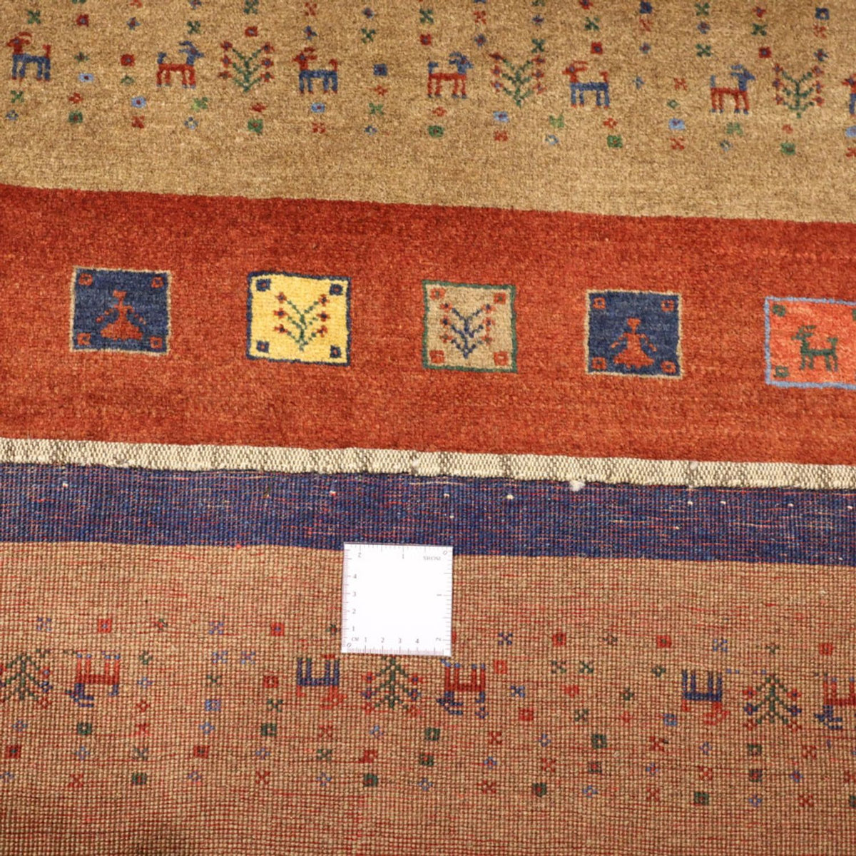 Gabbeh-matta - Kashkuli Persiska - 184 x 121 cm - röd