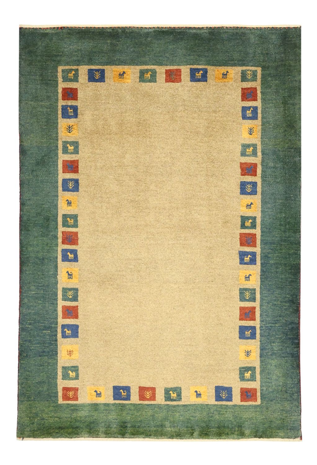 Gabbeh-matta - Loribaft Persian - 128 x 86 cm - flerfärgad