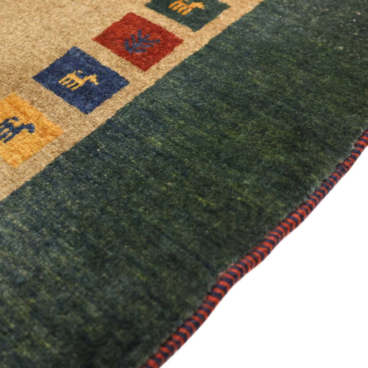 Gabbeh-matta - Loribaft Persian - 128 x 86 cm - flerfärgad