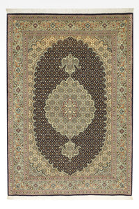 Persisk matta - Tabriz - Royal - 147 x 100 cm - mörk beige