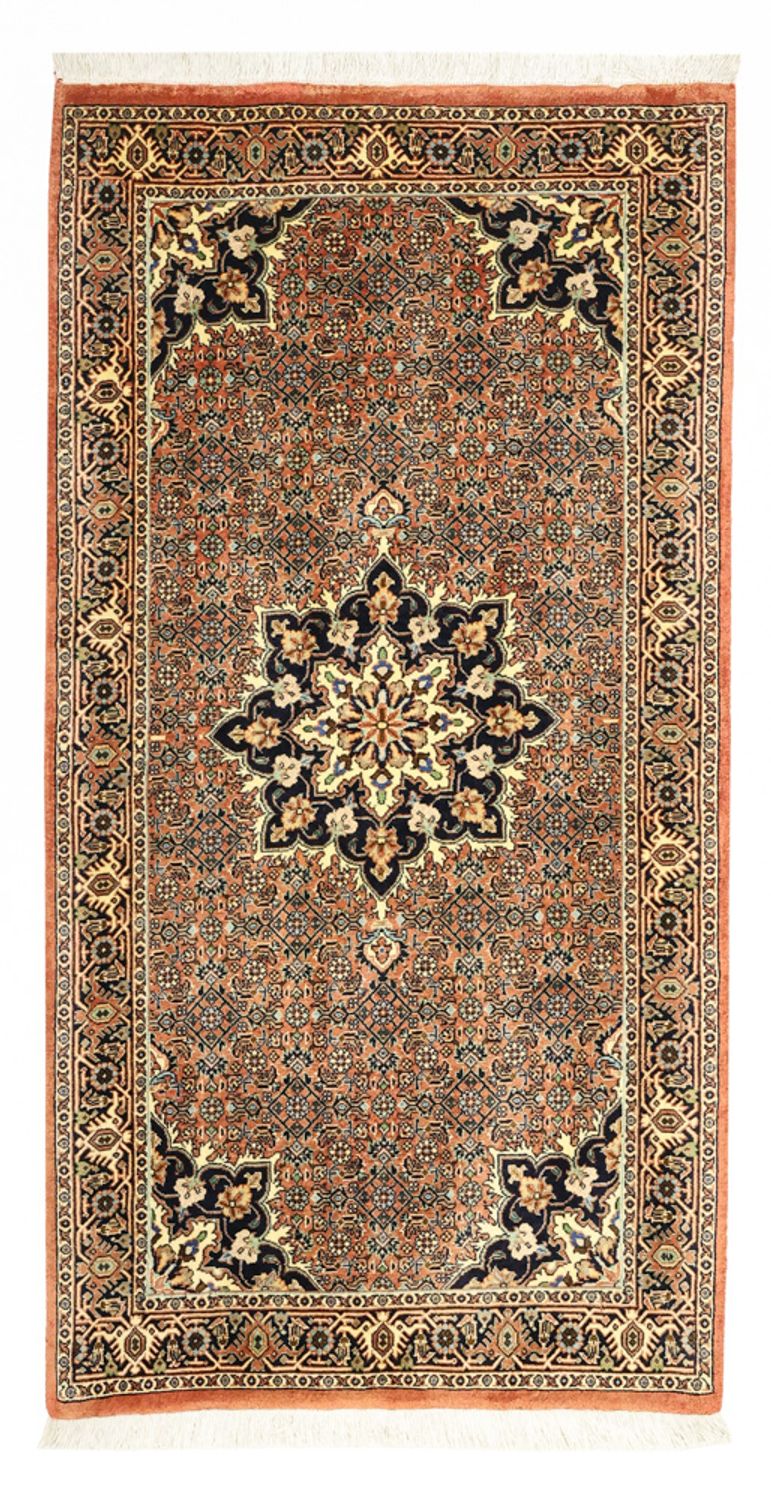 Persisk matta - Bijar - 133 x 73 cm - mörk beige