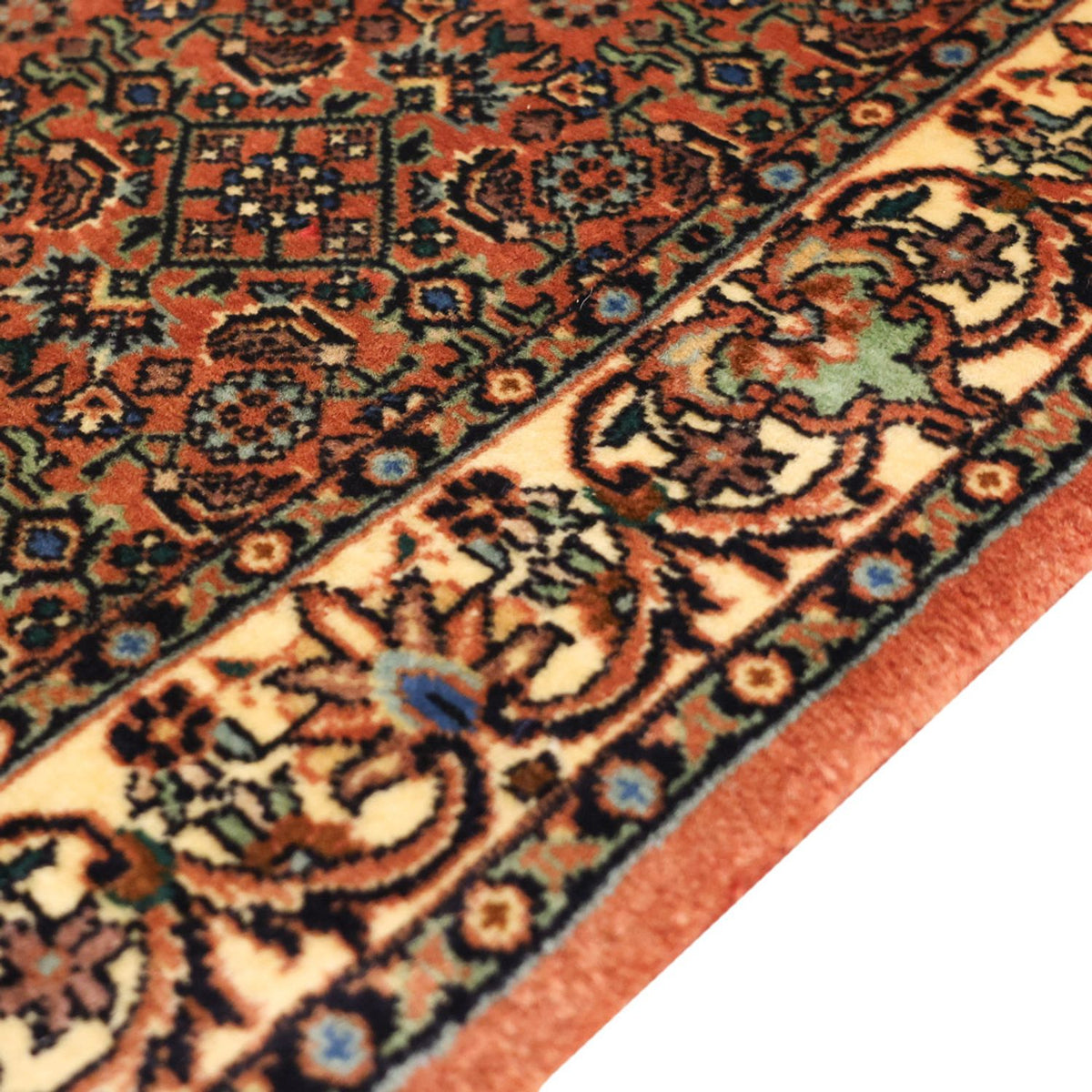 Persisk matta - Bijar - 144 x 71 cm - mörk beige