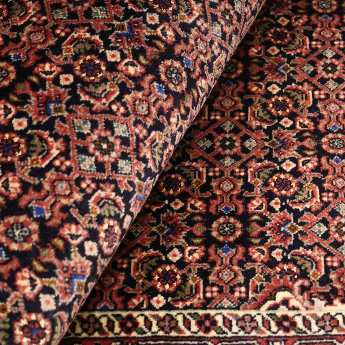 Persisk matta - Bijar - 146 x 90 cm - mörk beige