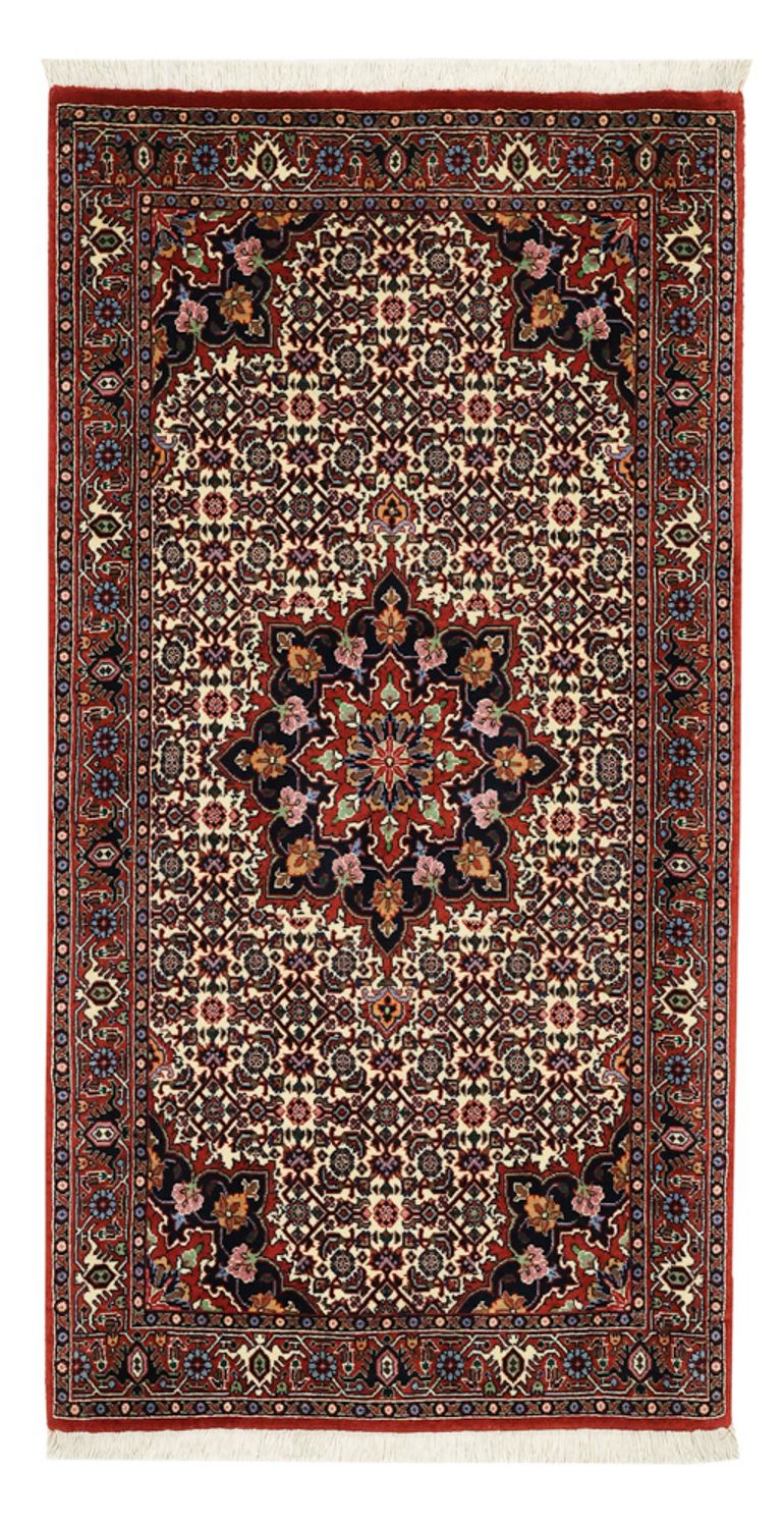 Persisk matta - Bijar - 137 x 72 cm - mörk beige