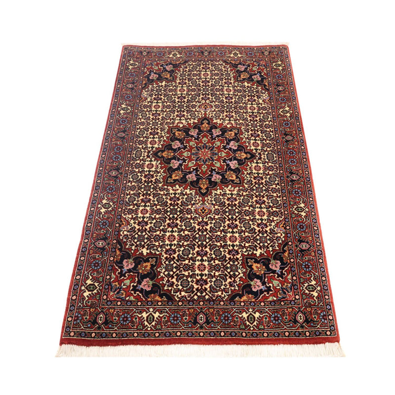 Persisk matta - Bijar - 137 x 72 cm - mörk beige