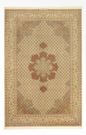 Persisk matta - Tabriz - 300 x 201 cm - ljusbeige