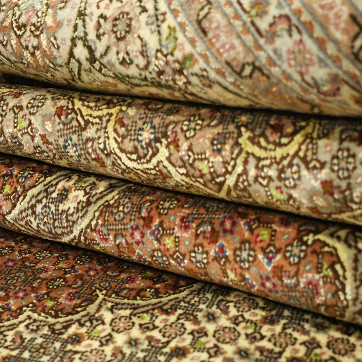 Persisk matta - Tabriz - 300 x 201 cm - ljusbeige