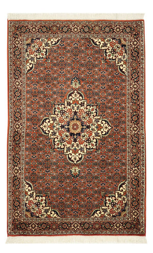 Persisk matta - Bijar - 141 x 89 cm - mörk beige
