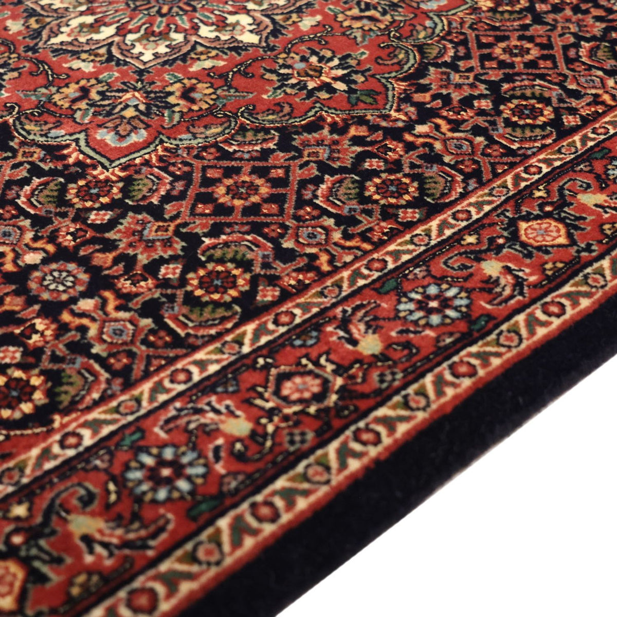 Persisk matta - Bijar - 131 x 79 cm - mörkröd