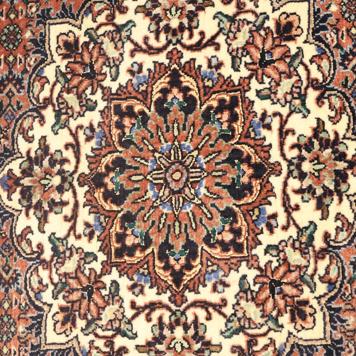 Persisk matta - Bijar - 144 x 70 cm - mörk beige