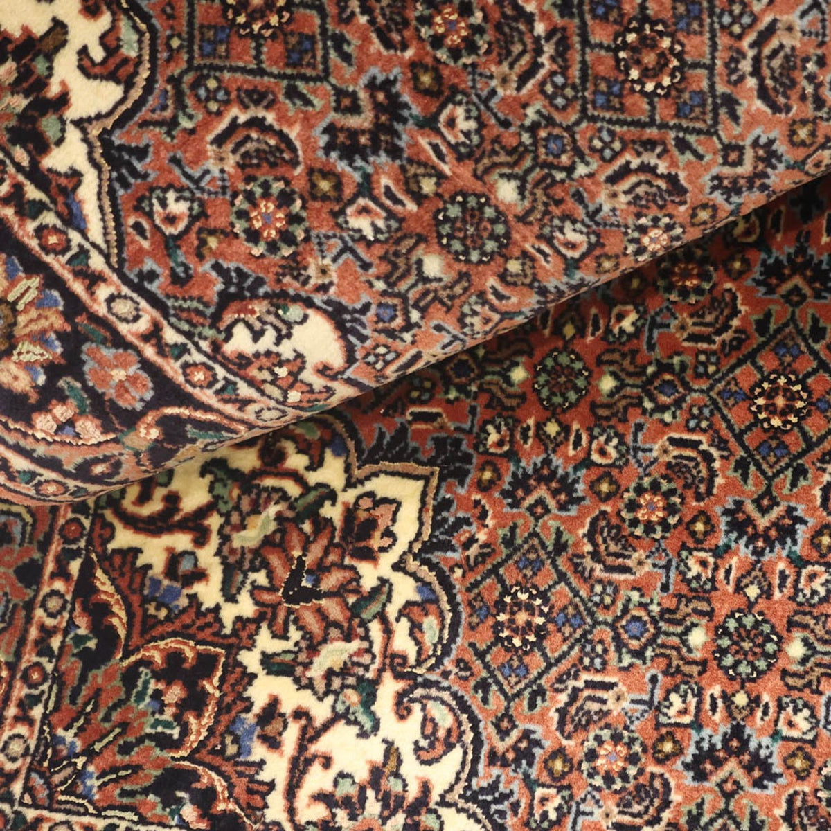 Persisk matta - Bijar - 144 x 70 cm - mörk beige