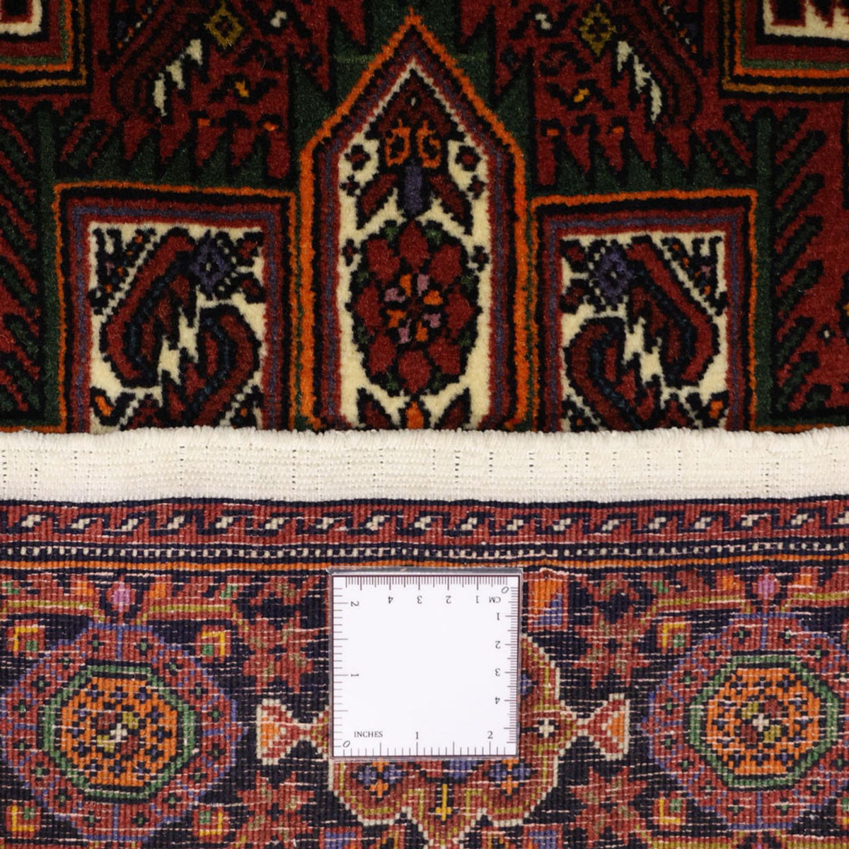 Persisk matta - Nomadic - 150 x 100 cm - mörkröd